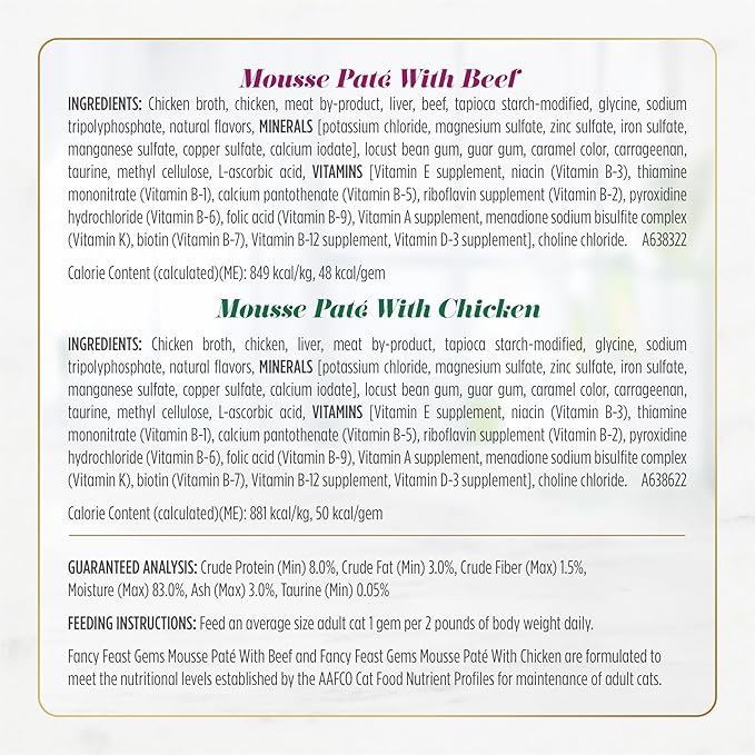 Fancy Feast Gems Pate Cat Food Mousse and a Halo of Savory Gravy Wet Cat Food Variety Pack - (Pack of 12) 4 oz. Boxes-PurrikoPets