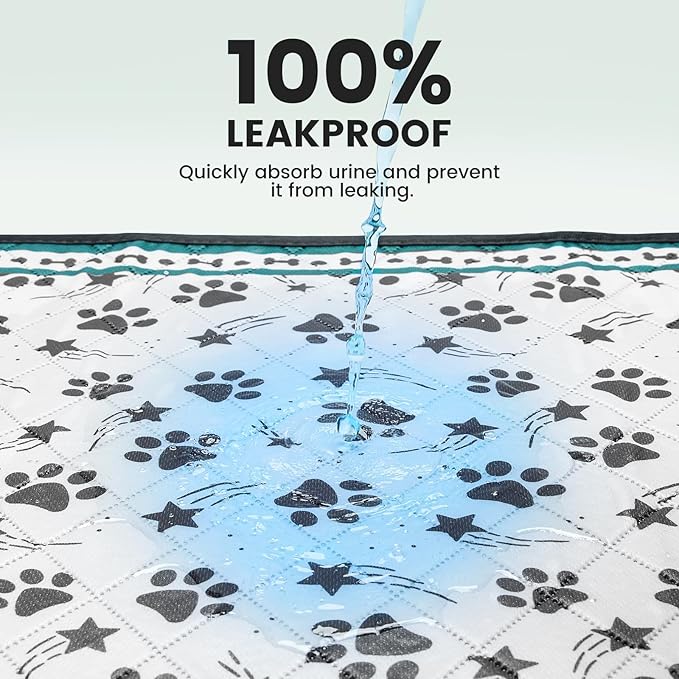 Gardner Pet Washable Dog Pee Pads, 36'' x 36'' Non Slip Dog Mats with Great Urine Absorption, Reusable Puppy Pee Pads for Potty Training - 2 Pack-PurrikoPets