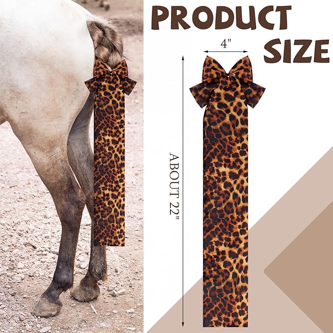 6 Pcs Horse Tail Bag Breathable Guard 22" Slip on Horse Care Tail Wrap 2 Strand Closure Straps Grooming Supplies to Keep from Dirt Breakage Rubbing 6 Designs(Vintage Style)-PurrikoPets