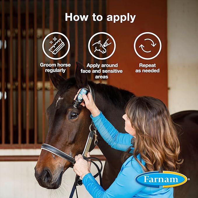 Farnam Endure Roll-On Fly Repellent for Horses, for Sensitive Areas, 3 Ounces-PurrikoPets
