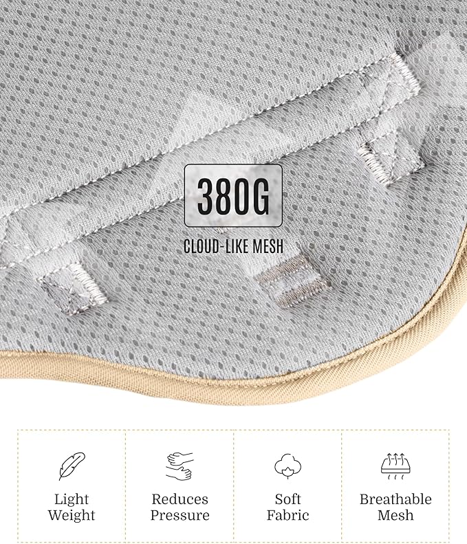 2025 New Edition, Fei & Eve MagEase Dog Harness - 3-Second Magnetic Buckles | 3-Point No-Pull Control | Heavy-Duty 900D Nylon | Dual Safety Handles | Breathable Mesh | Adjustable Fit, Medium,Champagne-PurrikoPets