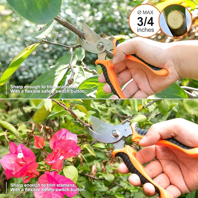 Gardening Tool Set, CHRYZTAL Stainless Steel Heavy Duty Gardening Tool Set, with Non-Slip Rubber Grip, Storage Tote Bag, Outdoor Hand Tools, Ideal Gardening Gifts for Women-PurrikoPets