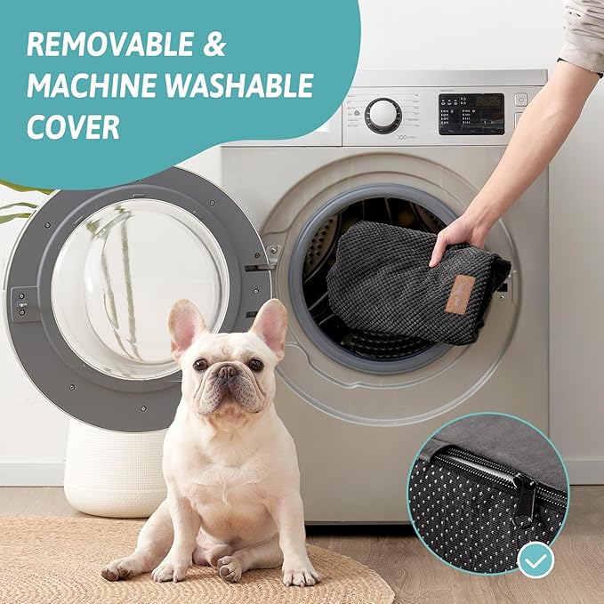 Extra Wide Dog Stairs with Tunnel, Detachable Large Pet Step for Small Medium Dog, Puppy or Cat, Ramp for High Bed, Couch, Sofa or Car, Stable, 19.7x33x22.4 inch, 5 Step, Black-PurrikoPets