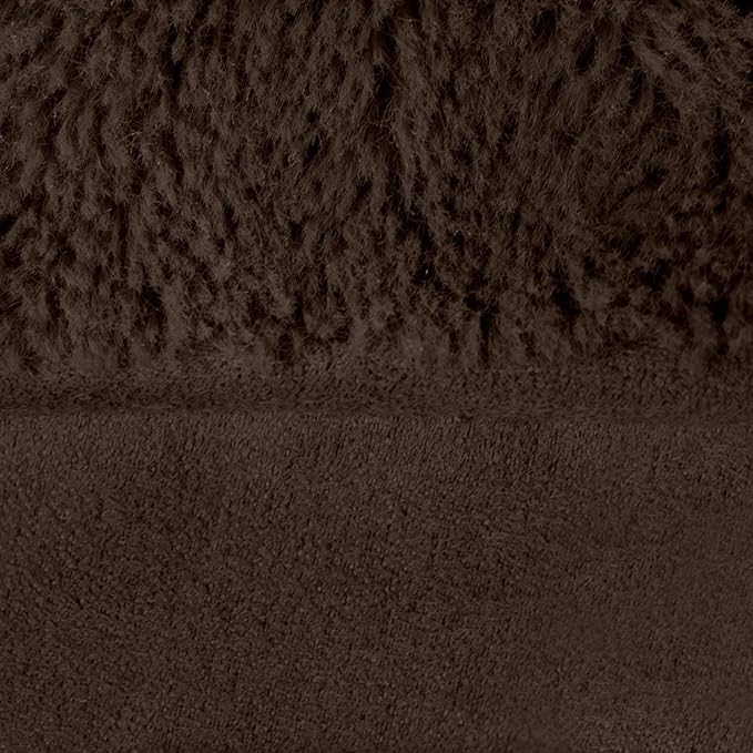 Furhaven Orthopedic Dog Bed for Large Dogs w/ Removable Bolsters & Washable Cover, For Dogs Up to 125 lbs - Plush & Suede Sofa - Espresso, Jumbo Plus/XXL-PurrikoPets