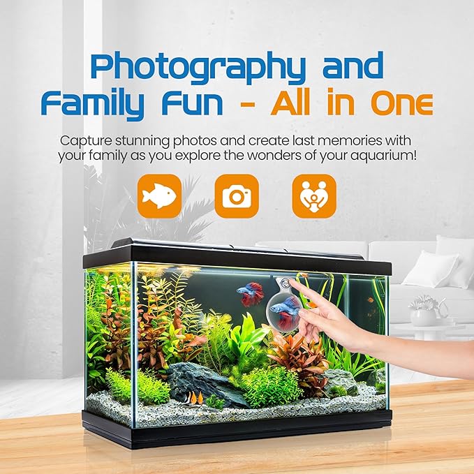 FL!PPER Flipper DeepSee Viewer MAX 5" Coral and Fish Magnifier for Reef Tank and Freshwater Aquarium Photography and Videography - Magnetic Magnifying Glass-PurrikoPets