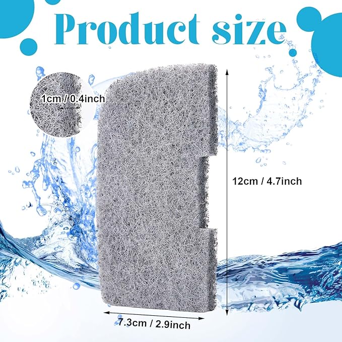 30 Pcs Ammonia Remover Pad Compatible with 306/307/406/407 Aquarium Canister Filter Media Ammonia Reducer for Fish Tank Replacement Parts Accessories-PurrikoPets