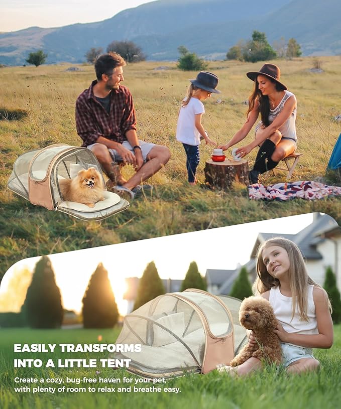 Expandable Pet Carrier Backpack, Cat Carrier Backpacks with Breathable Mesh for Cats Small Dogs Puppies Up to 25 Lbs Airline Approved Waterproof Travel Carrier with Safety Buckle for Hiking & Flights-PurrikoPets