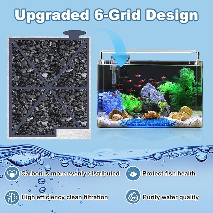 10 Pack Replacement Filter Cartridges Large for Aqueon,Large Filter Compatible with Aqueon QuietFlow Power LED PRO & Power Filter&E Internal Size 40 Canister-PurrikoPets