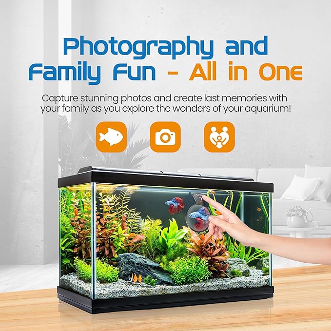 FL!PPER Flipper DeepSee Viewer 3" Nano - Coral and Fish Magnifier for Reef Tank and Freshwater Aquarium Photography and Videography - Magnetic Magnifying Glass-PurrikoPets