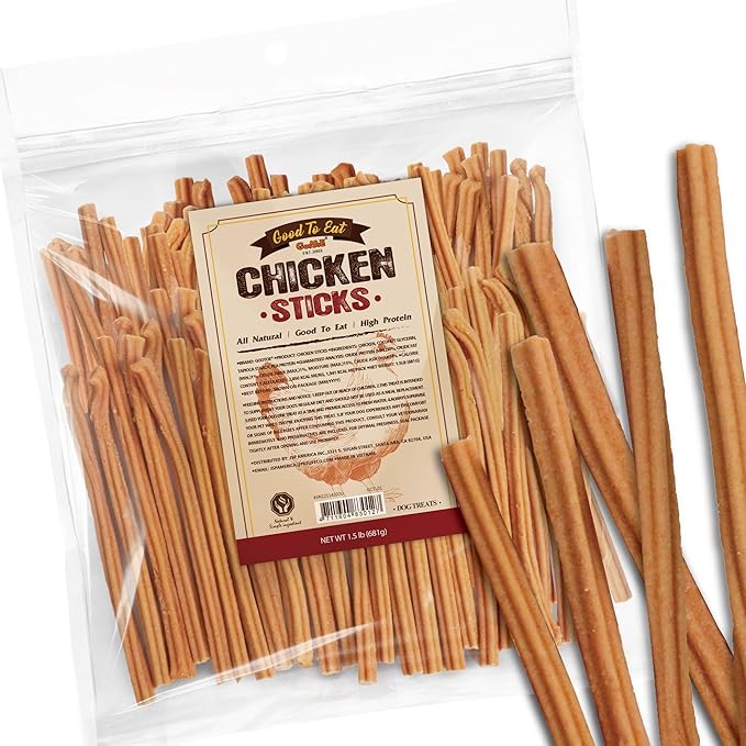 Gootoe Chicken Dog Treats – Chicken Sticks 1.5 lb – All Natural, Grain-Free, Low Fat, Premium Training Chews, Healthy & Easily Digestible-PurrikoPets