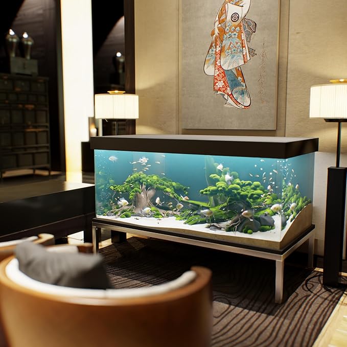 30 in X 60 in. Aquarium Stand | Industrial Style Aluminum Fish Tank Base with Open Frame Design-PurrikoPets