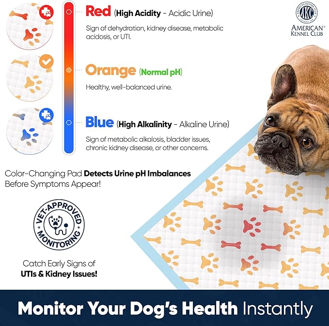 AKC Advanced Puppy Pads with Color-Changing Health+ Indicator and Ultra Absorbent Quick Dry Gel – 28"x30" Leakproof Training Pads for Dogs – Fresh Scented – 50 Count, X-Large-PurrikoPets
