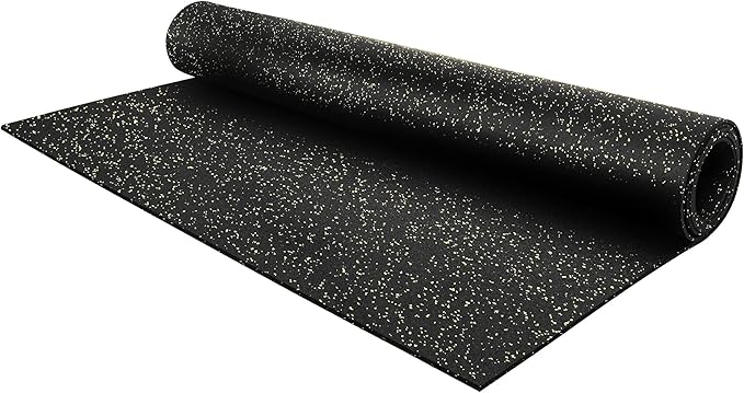 Flooring Inc's 1/4" Thick Tough Rubber Flooring Roll | Flexible Recycled Rubber Floor Mats for Home Gym | Heavy Duty Rubber Mat for Home Gyms, Sheds, Horse Stall Mat or Trailer-PurrikoPets