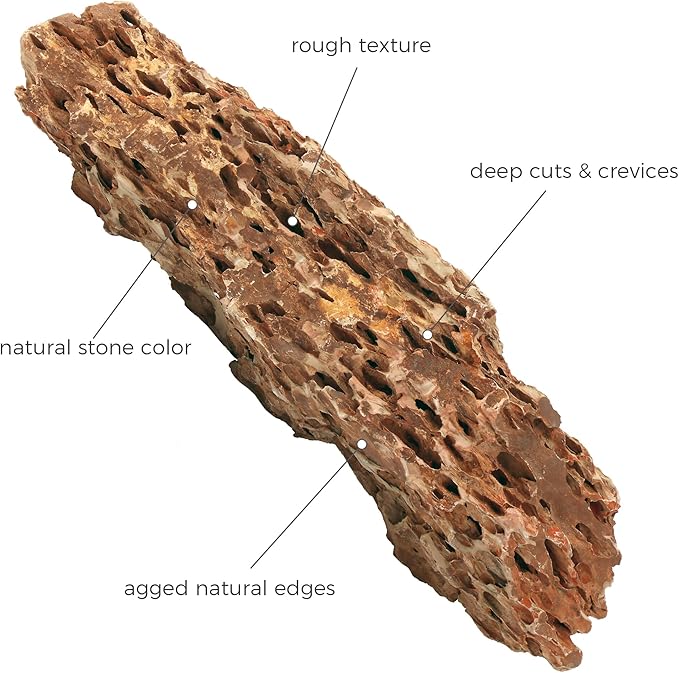 22-24 Inches Natural Dragon Stone 1 PCS Ultra Large Aquarium Rocks for Aquascaping, Aquarium Landscaping, Terrariums, Fish Tank Decoration, Vivariums, Paludarium, Amphibian Enclosures-PurrikoPets