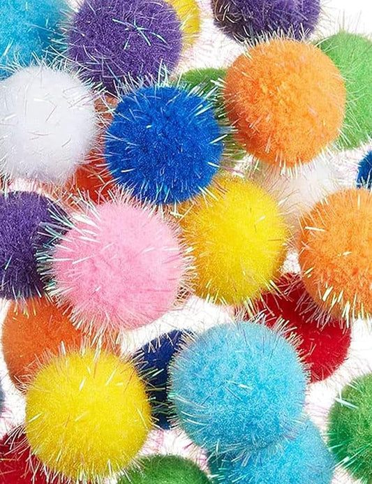 100-Pack Cat Toy Balls – Soft Fuzzy Toys for All Cats to Play and Exercise Indoors (1.5 inch, Cat Toys Pro Collection)-PurrikoPets