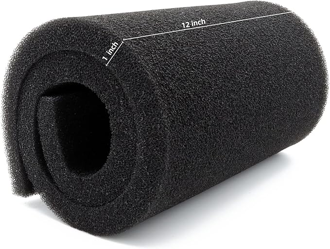 ALEGI Aquarium Filter Media Foam Material Cut to Fit, 36" x 12" x 1", 40 PPI Bio Pre Filter Sponge Pad Sheet for Fish Tank-PurrikoPets