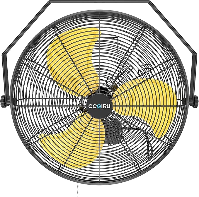 5400 CFM 20" Outdoor Wall Mount Fans, High Velocity 3-Speed Waterproof Professional Outdoor Fan, Heavy Duty Industrial Wall Fan for Patio, Commercial, Gazebo, and Garage, UL Listed-PurrikoPets