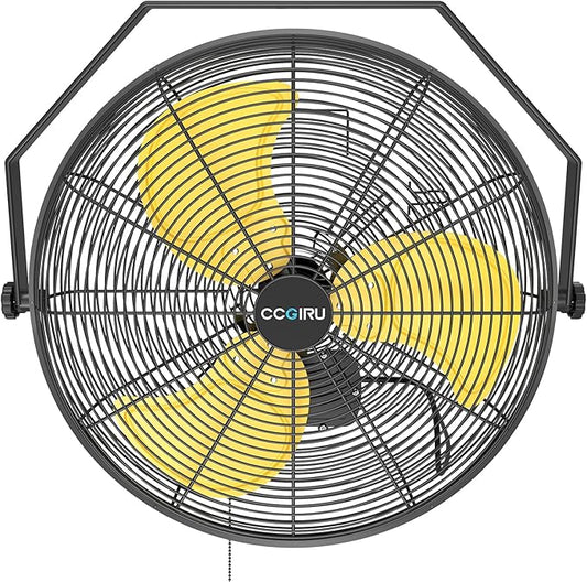 5400 CFM 20" Outdoor Wall Mount Fans, High Velocity 3-Speed Waterproof Professional Outdoor Fan, Heavy Duty Industrial Wall Fan for Patio, Commercial, Gazebo, and Garage, UL Listed-PurrikoPets