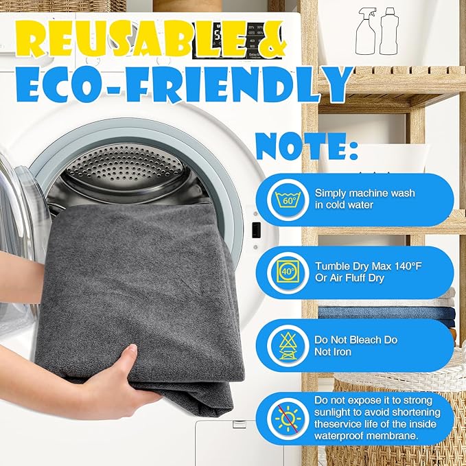 2 Pack Extra Large Washable Pee Pads for Dogs 72"x72" Reusable Dog Mat for Floor Non-Slip Waterproof Pee Pads for Dogs Fast Absorbent Pet Whelping Pads Puppy Playpen Mat for Incontinence, Housebreak-PurrikoPets