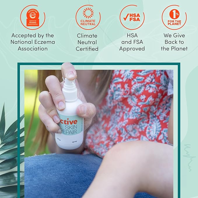 Active Skin Repair First Aid Healing Skin Spray - Natural & Non-Toxic with Hypochlorus Acid for Minor Cuts, Wounds, Scrapes, Rashes, Sunburns, & More, 3 oz-PurrikoPets