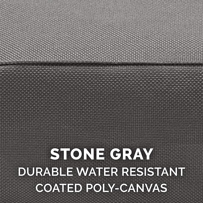 Furhaven Water-Resistant Cooling Gel Dog Bed for Medium/Small Dogs w/ Removable Washable Cover, For Dogs Up to 35 lbs - Indoor/Outdoor Logo Print Oxford Polycanvas Mattress - Stone Gray, Medium-PurrikoPets