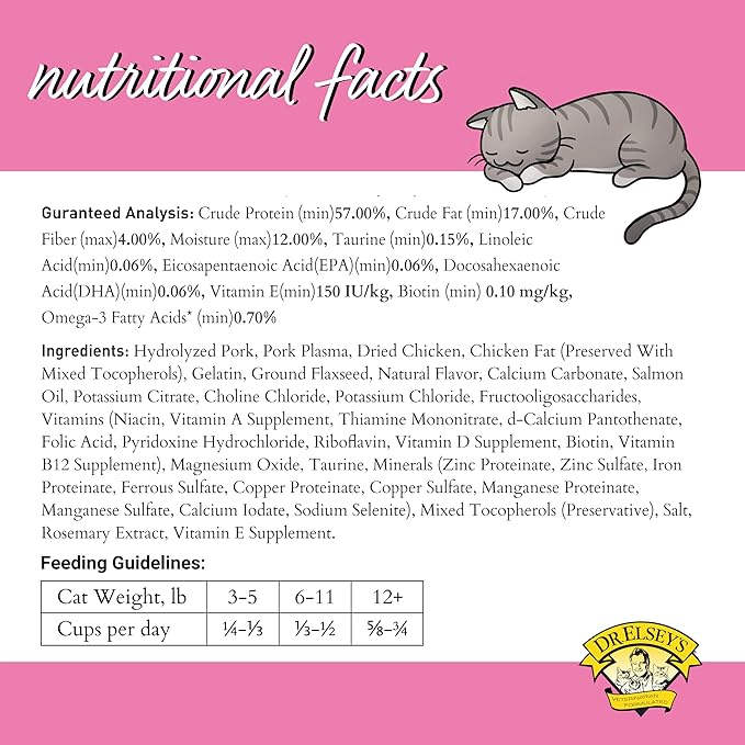 Dr. Elsey's cleanprotein Pork Cat Kibble 2lb. Bag-PurrikoPets