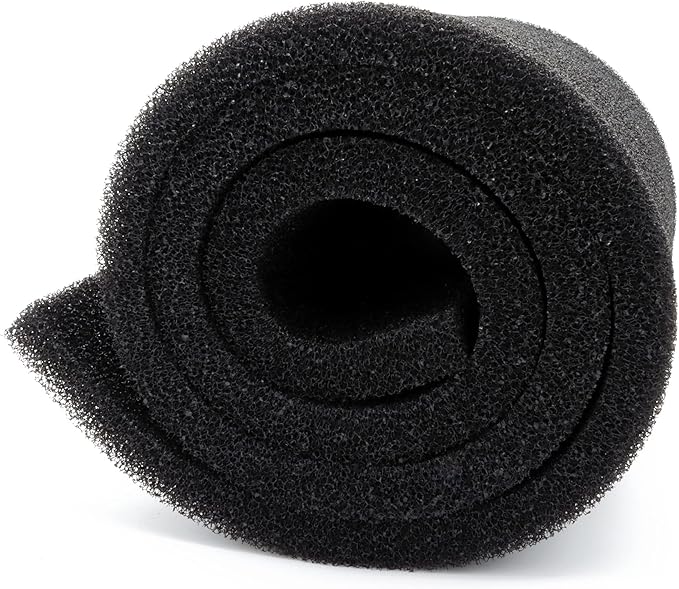 ALEGI Aquarium Filter Media Foam Material Cut to Fit, 36" x 12" x 1" / 72" x 12" x 1" Bio Pre Filter Sponge Pad Sheet for Fish Tank (12" x 72" x1"-20ppi)-PurrikoPets