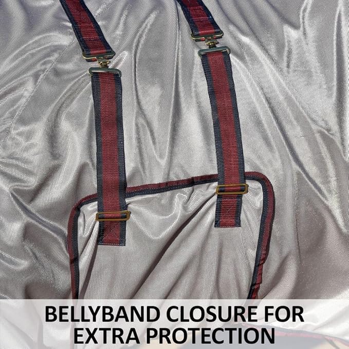 Dura-Tech RipGuard Adjusta-Fit Horse Fly Sheets | Self-Repairing Durability | Enhanced UV & Insect Protection | Ideal for All Horse Breeds-PurrikoPets