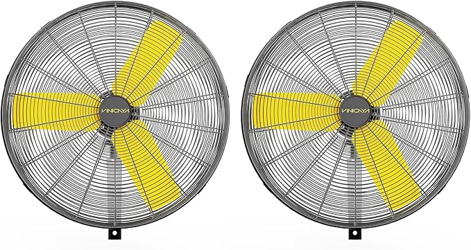 30 Inch Industrial Wall Mount Fan Oscillating with 2 Pack, 8900 CFM Commercial Metal Wall Fans with Poweful Motor, 3 Speed, Heavy Duty Construction Indoor for Warehouse, Workshops UL Listed-PurrikoPets
