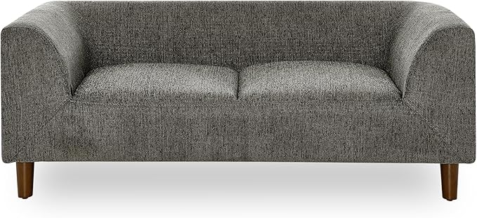 Dog Sofa Couch for Medium to Large Dogs, Memory Foam Dog Sofa Bed, Modern Elevated Pet Couch Bed with Wooden Legs for Medium and Large Dogs, Dark Grey-PurrikoPets