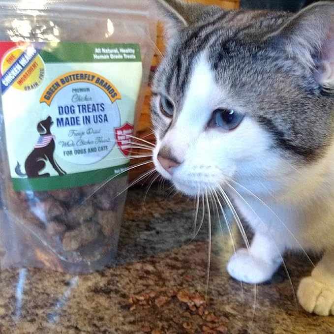 Freeze Dried Chicken Heart Dog Treats Made In USA. All Natural Freeze-Dried Raw Snacks for Dogs and Cats. One Ingredient. High Protein. Heart Health. Irresistible Training Treat-PurrikoPets