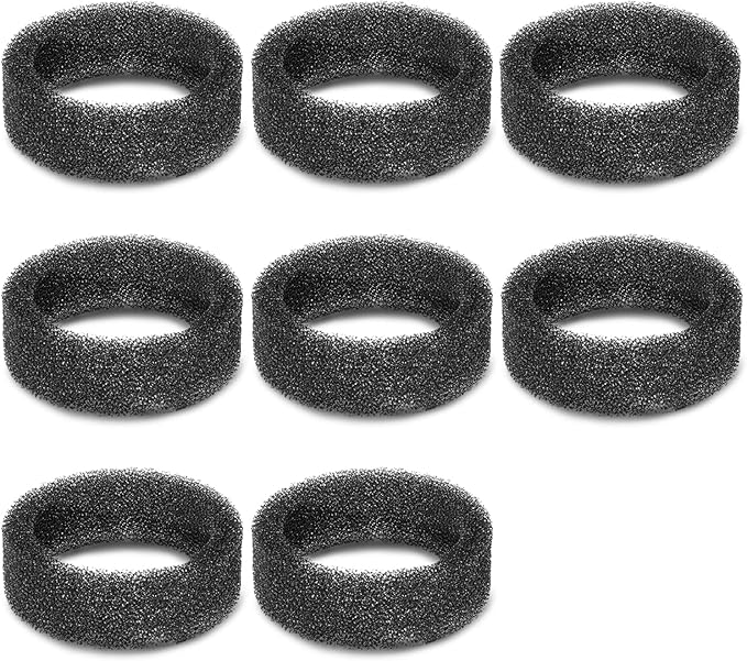 8 Pack Round Sponges Foam Filters, Petilog Cat Water Fountain Filters, Pet Fountain Filter Replacement-PurrikoPets
