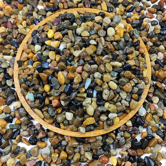 2lbs Fish Tank Rocks, 1/4 Inch Pea Gravel for Fish Tank, Decorative River Rocks for Aquarium Succulent Cactus Plant Vase Fillers Soil Cover and Outdoor Landscaping Stones-PurrikoPets