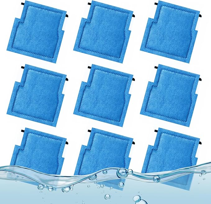 9 Pack Assembled Aquarium Filter Cartridge for Marineland Rite-Size A, Fish Tank Filters Cartridges Fit for Aqua-Tech EZ-Change #1, 5-15 Power Filter and for Marineland Penguin Power Filters 75 & 100-PurrikoPets
