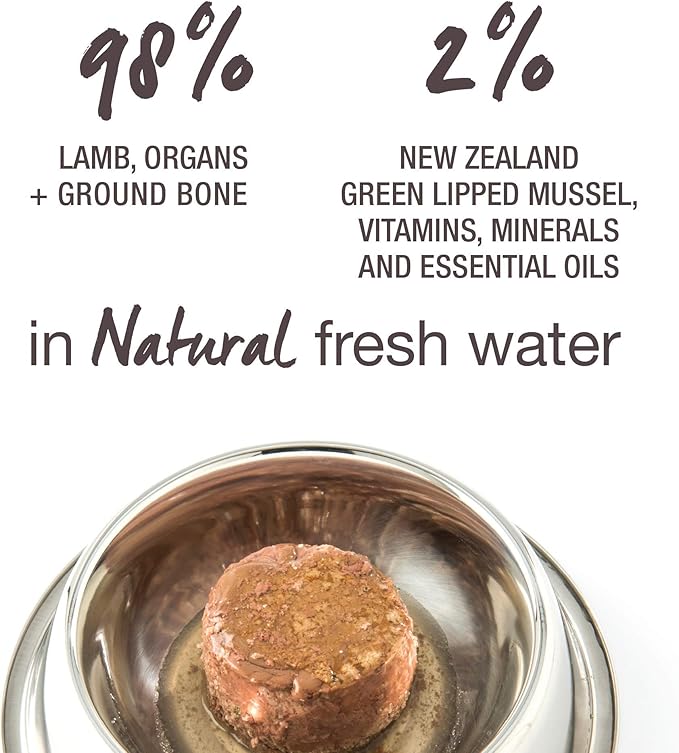 Feline Natural New Zealand Canned Catfood Wet Food, High-Meat, Low-Carb, & Grain Free Cat Food Wet, Lamb Feast, 3 oz, Pack of 24-PurrikoPets