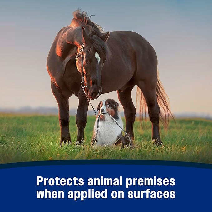 Farnam Repel-X Ready-To-Use Fly Spray, Insecticide And Repellent For Horses And Dogs, 32 Fluid Ounces, 1 Quart Bottle With Trigger Sprayer-PurrikoPets