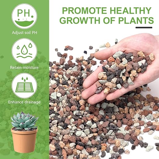 2.5lbs Small Rocks for Terrarium, Planters Drainage, 1/5 Inch Lava Rock for Bonsai Tree, Decorative Gravel for Succulents, Bamboo, Cactus, Mixed Color-PurrikoPets