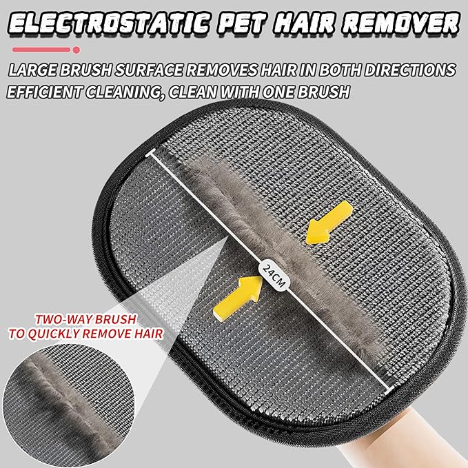 2025 New Pet Hair Removal Glove for Cats & Dogs, Pet Hair Remover Glove (2PCS)-PurrikoPets