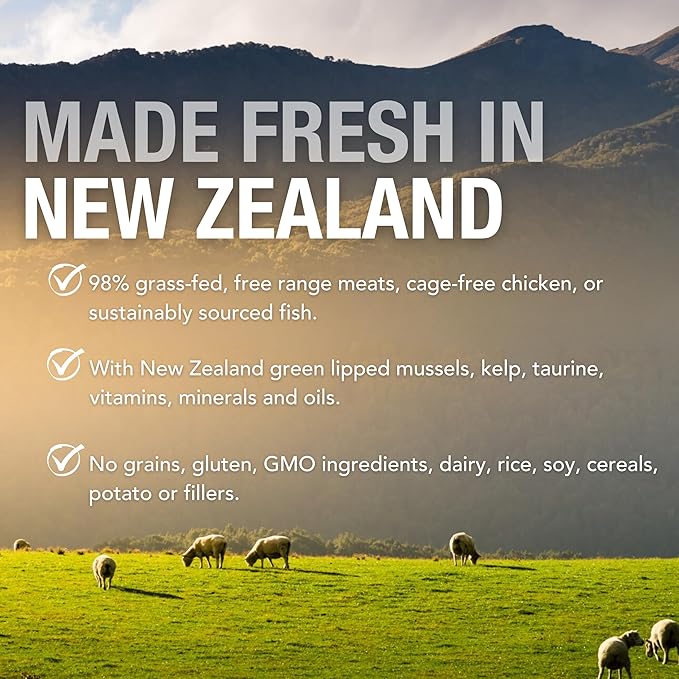 Feline Natural New Zealand Canned Catfood Wet Food, High-Meat, Low-Carb, & Grain Free Cat Food Wet, Lamb & Salmon Feast, 6 oz, Pack of 12-PurrikoPets