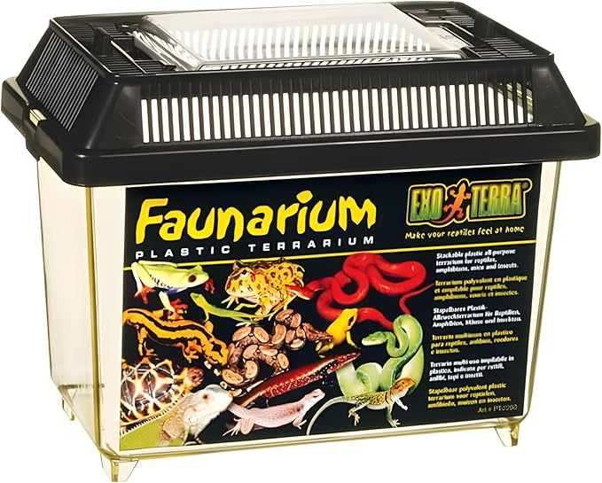 Exo Terra Faunarium, Plastic Reptile Terrarium, Large, PT2265-PurrikoPets