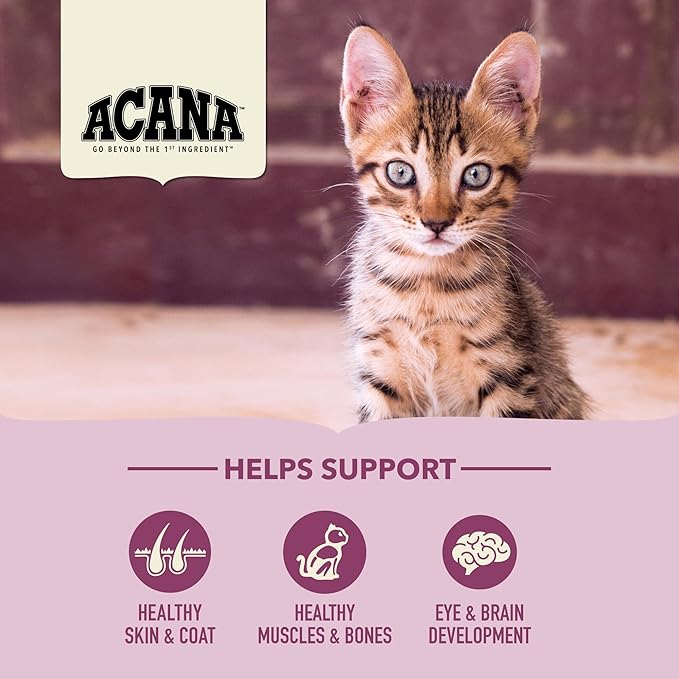 ACANA Dry Cat Food for Kittens, First Feast, Free Run Chicken and Whole Herring, 4lb-PurrikoPets