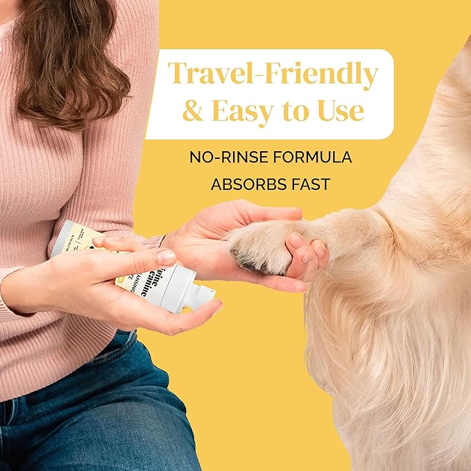 Dog Paw Cleaner - 5.1 Fl Oz of Alcohol Free Paw Cleansing Spray - Made with Aloe, Copaiba Oil, and Lemongrass Oil to Nourish and Clean Paws - Made in The USA-PurrikoPets