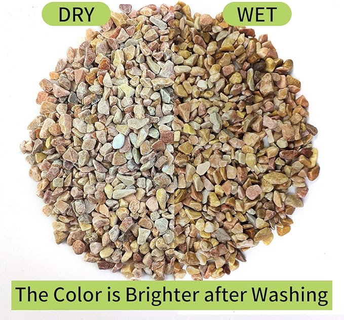 10 LB Natural Pea Gravel Small Pebbles - 3/8 Inch Decorative Pebbles for Indoor Plants,Terrarium Rocks, Outdoor Decorative Rocks, Vase, Succulent Rocks, Aquarium Gravel and Landscaping Rocks-PurrikoPets