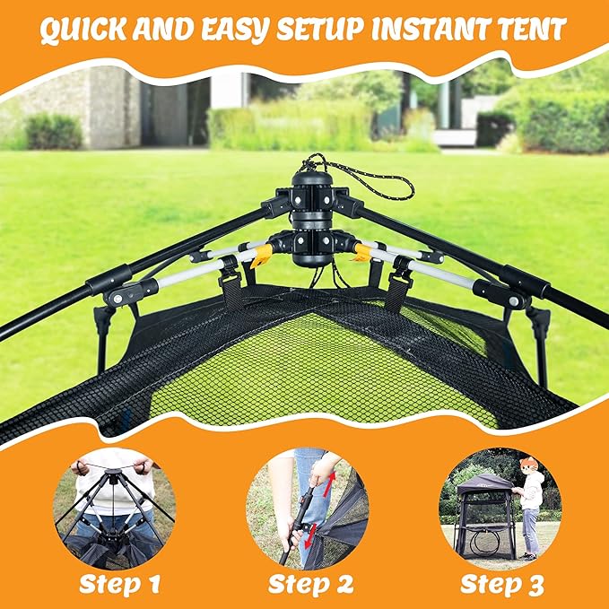 Extra Large Catio Outdoor Cat Enclosure,3 Tier Cat Tower Tent Weatherproof & Sunproof with 3 Doors, Foladable and Portable for Patio, Deck,Camping, Indoor & Outdoor(Patented)-Wave Shade-PurrikoPets