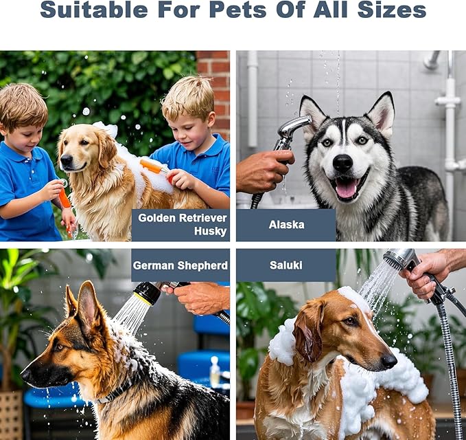 62" Professional Stainless Steel Dog Bathing Station, Large Dog Washing Station W/Dog Bath Brush, Washing Gloves, Floor Grate, Dog and Cat Bath Tub, Dog Washing Sink (62 Inch Left Door)-PurrikoPets