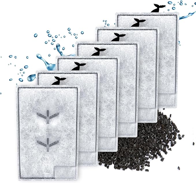 Erreloda 6 Packs Extra Small Filter Cartridges Replacement Compatible with Aqueon QuietFlow E Internal Power Filter Size 3-PurrikoPets