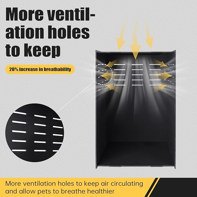 12x12x18 Reptile Enclosure – Acrylic Reptile Tank for Gecko, Snake, and Lizard – Compact PVC Terrarium for Small Pets-PurrikoPets