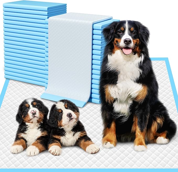 Extra Large Puppy Pads 28" x 34"-30 Count, Super Absorbent Dog Pee Pads Quick Drying Leak-Proof X-Large Dog Training Pads Disposable Training Pads for Dogs Puppies Cats-PurrikoPets
