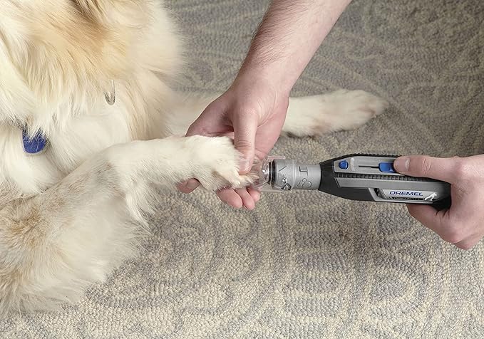 Dremel PawControl 7760-PGK Dog Nail Grinder and Trimmer - Cordless & Rechargeable Pet Grooming Tool Kit - Safe and Humane for Dogs, Cats, and Small Animals-PurrikoPets