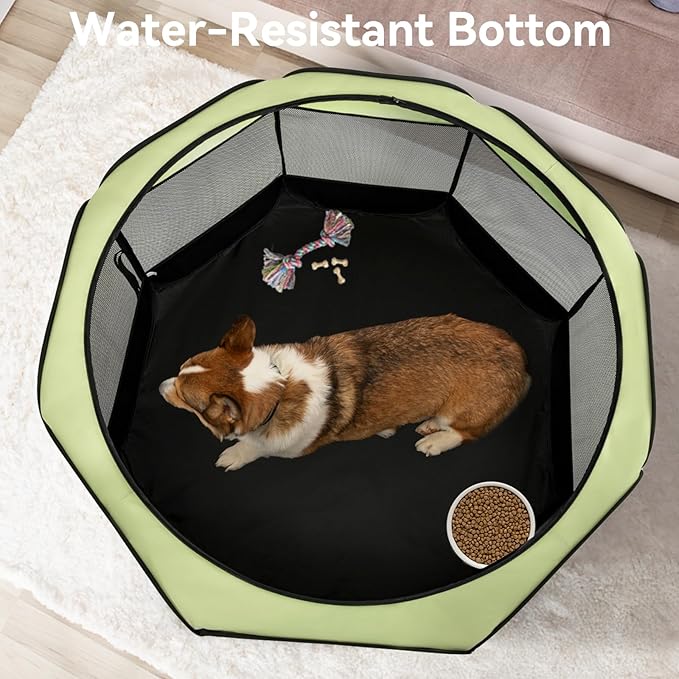 A 4 Pet Portable Cat Playpen for Small Dogs, 27" Small Kitten Playpen, Suitable for Puppy/Cats/Rabbit/Chick, Cat Play Pen with Mesh Panel(11”W × 7.5”H)-PurrikoPets